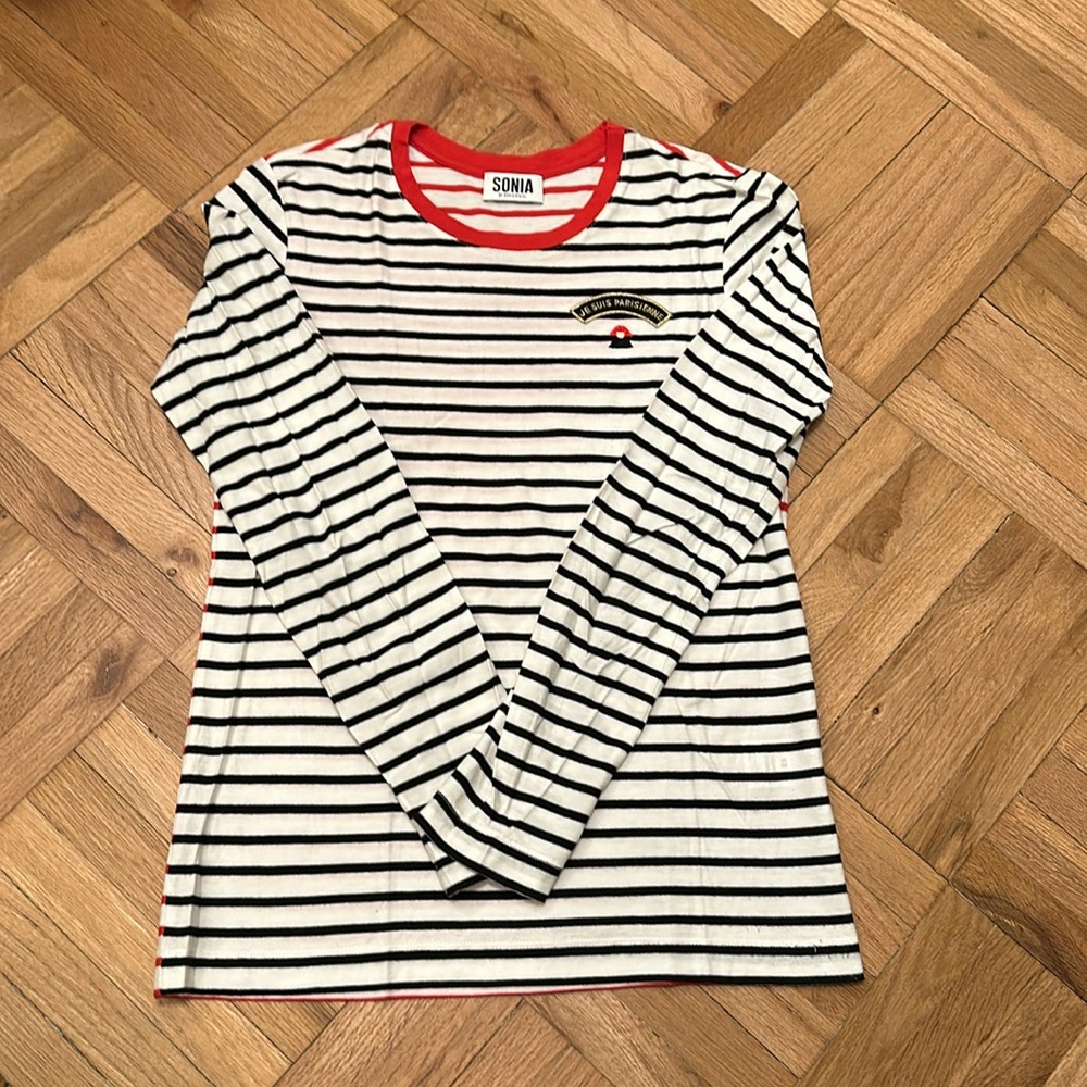 Sonia by Sonia Rykiel long sleeve stripe tee shirt